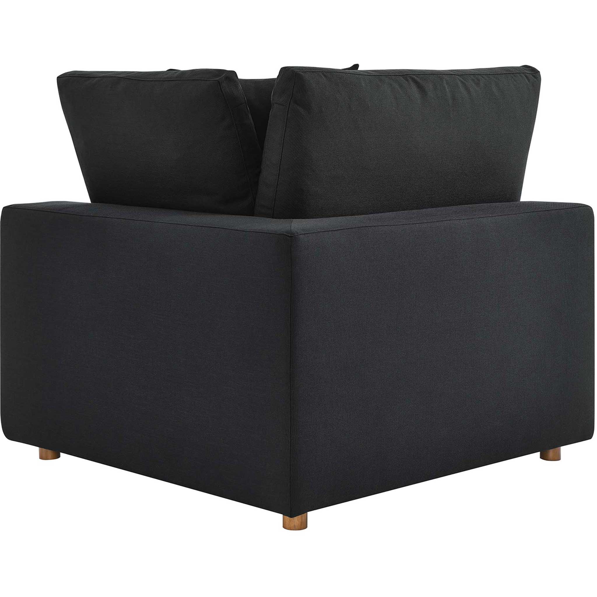 Carmen 5 Piece Armless Modular Sofa Black - Image 5