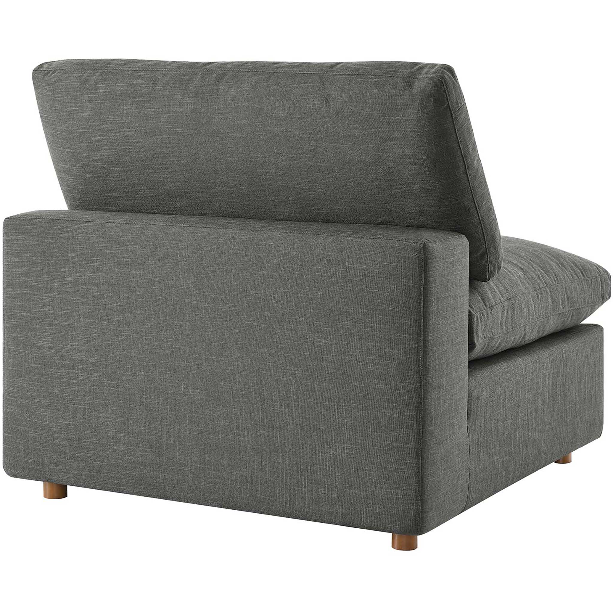 Carmen 5 Piece Armless Modular Sofa Gray - Image 7